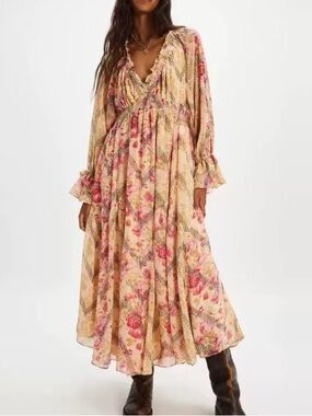 velvet maxi dress long sleeve Women's Long Sleeve Deep Red Velvet Maxi Dress